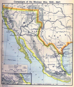 Mexico in 1847.  Source: University of Texas at Austin, Historical Atlas by William Shepherd (1911) 